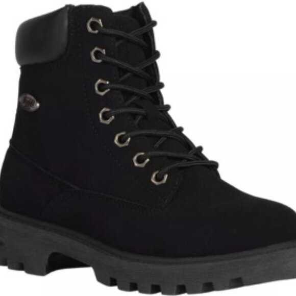 Lugz WEMPHD 001 Lugz Women's Empire Hi Lace Up Work Boots Ankle Black Size 7 - Picture 2 of 5